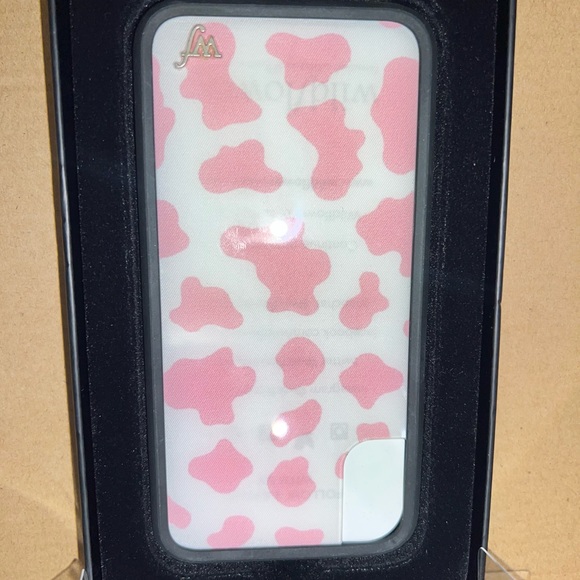 Wildflower Pink Cow-print iPhone X/Xs Case - Picture 3 of 4